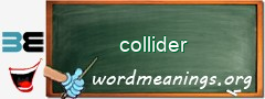 WordMeaning blackboard for collider